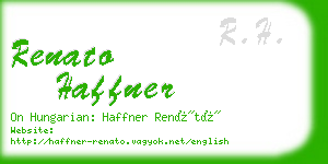 renato haffner business card